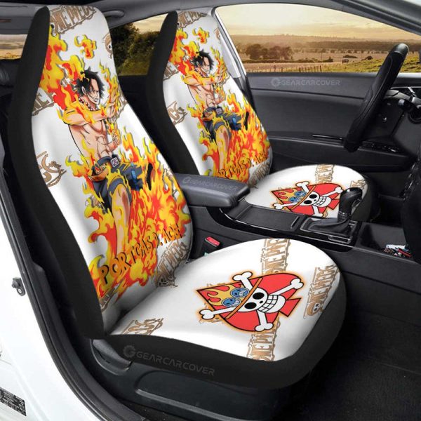 Portgas D. Ace Car Seat Covers Custom One Piece Anime