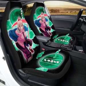 Power Car Seat Covers Custom Chainsaw Man Anime