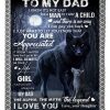 Present To Daddy The Alpha The Myth The Legend Unique Custom Design Blanket