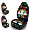 Pride LGBT Car Seat Covers Custom Rainbow Unicorn Car Accessories