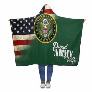 Proud Army Family Member Hooded Blanket