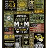 Proud Army Mom Blanket