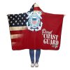 Proud Coast Guard Family Member Hooded Blanket