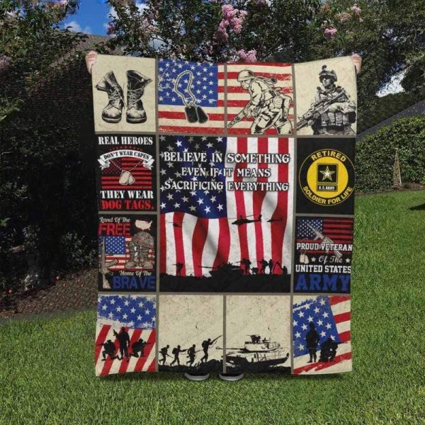 Soldier For Life Blanket Quilt