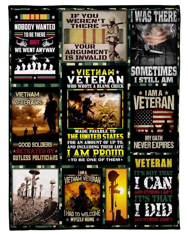 Proud Vietnam Veteran Blanket