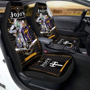 Pucci Car Seat Covers Custom JoJo's Bizarre Anime Car Interior Accessories