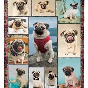 Pug Dog My Best Friend Blanket