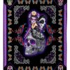 Purple Skull Girl Blanket