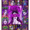 Queen Mardi Gras Beautiful Blanket