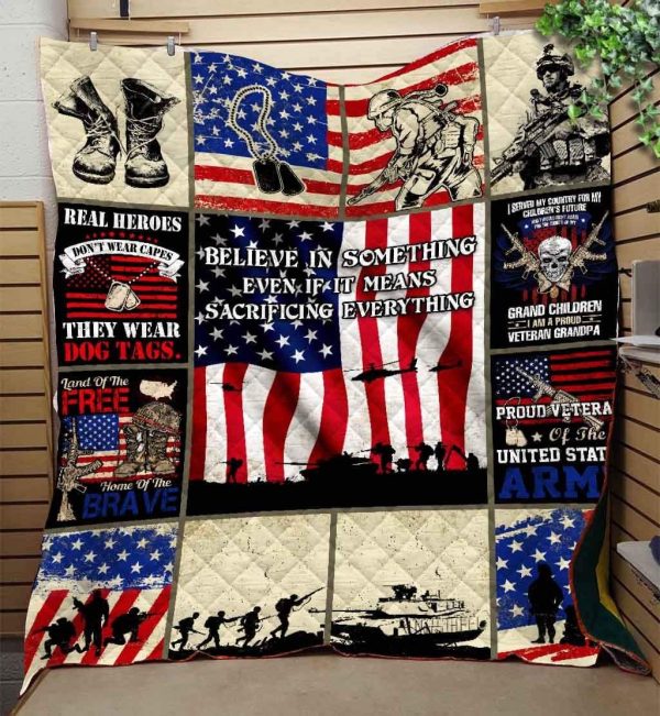 Quilt Proud Army Veteran Blanket