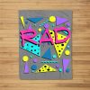 Rad 1980S Vintage Eighties Costume Party Fleece Blanket