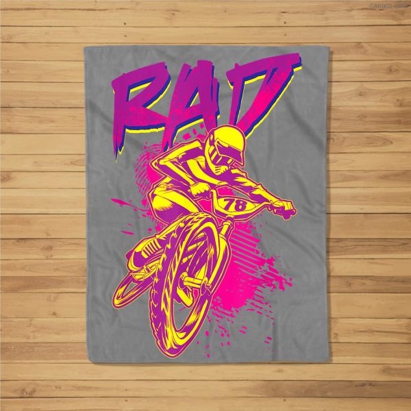 Rad Bmx 80S Fleece Blanket