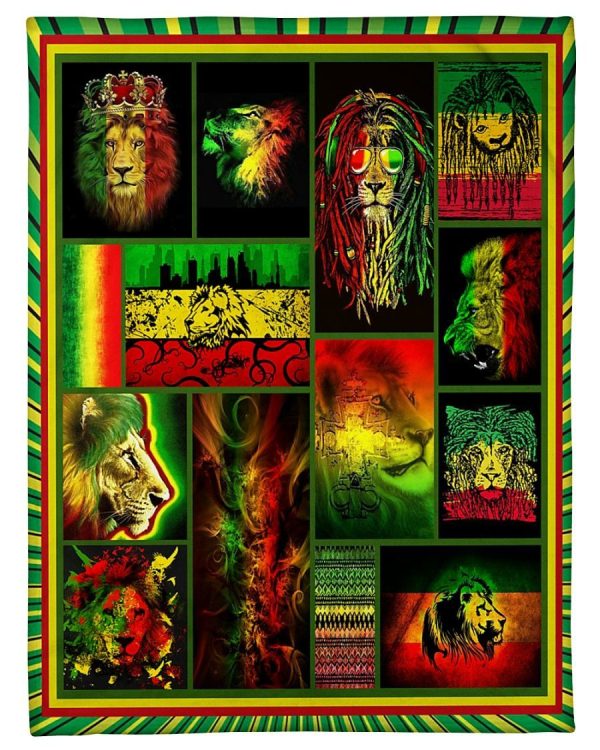 Rasta Lion Blanket