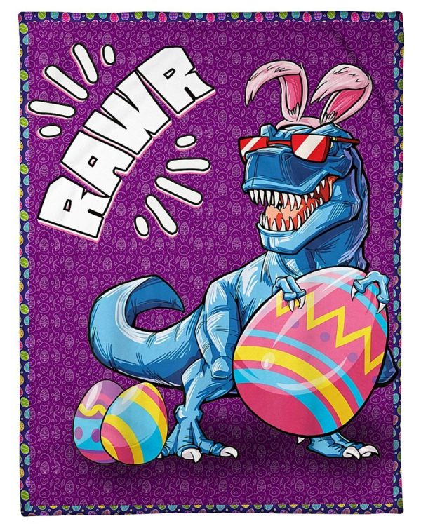 Rawr Dinosaur Funny And Colorful Egg Blanket