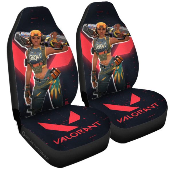 Raze Car Seat Covers Custom Valorant Agent