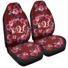 Red Rose Car Seat Covers Custom Personalized Name Car Accessories