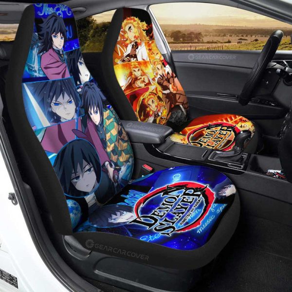 Rengoku And Giyuu Car Seat Covers Custom