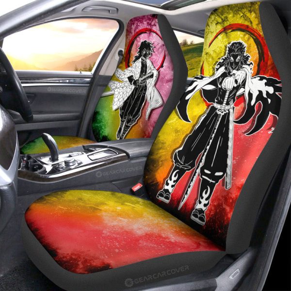 Rengoku Giyuu Car Seat Covers Custom Car Accessories