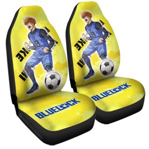 Rensuke Kunigami Car Seat Covers Custom Blue Lock Anime