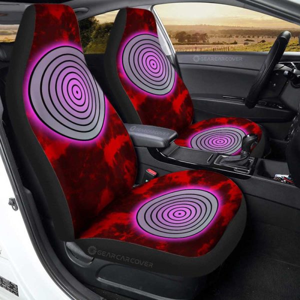 Rinnegan Car Seat Covers Custom Anime Tie Dye Style