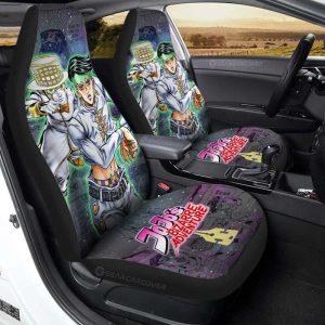 Rohan Kishibe Car Seat Covers Custom Galaxy Manga JJBA Anime