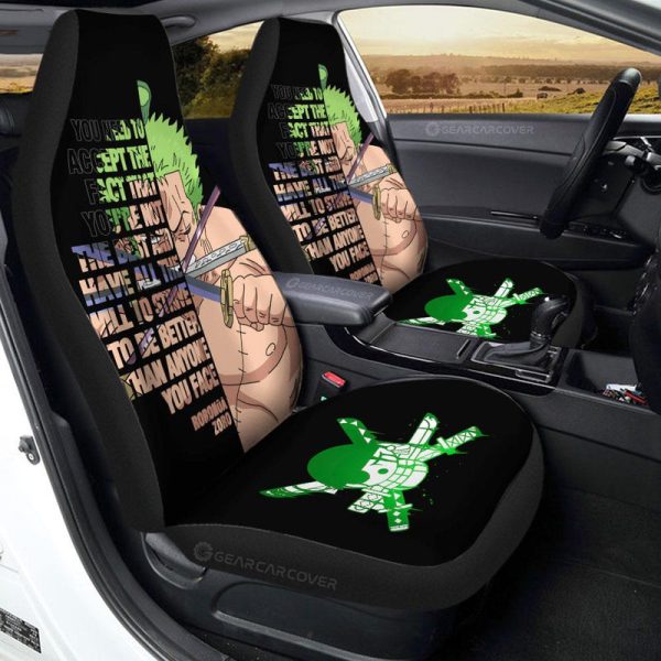 Roronoa Zoro Quotes Car Seat Covers Custom Car Accessoriess