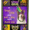 Rough Collie Mardi Gras Blanket