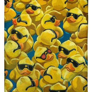 Rubber Sunglass Duck Blanket