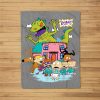 Rugrats Running Away From Reptar Fleece Blanket