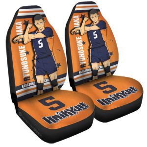 Ryunosuke Tanaka Car Seat Covers Custom Haikyuu Anime Car Accessories