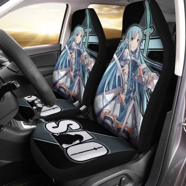 SAO Asuna Seat Covers Custom Sword Art Online Anime Car Accessories