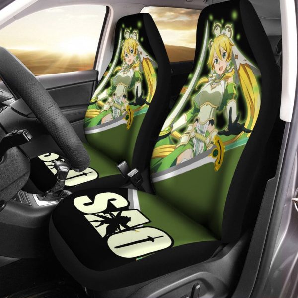 SAO Leafa Seat Covers Custom Kirigaya Suguha Sword Art Online Anime Car Accessories