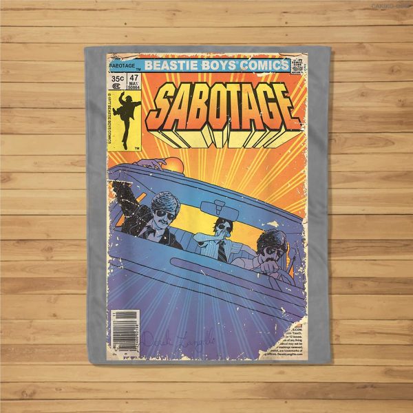 Sabotage Comic Fleece Blanket