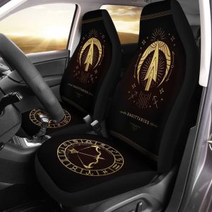 Sagittarius Horoscope Car Seat Covers Custom Birthday Gifts Car Accessories