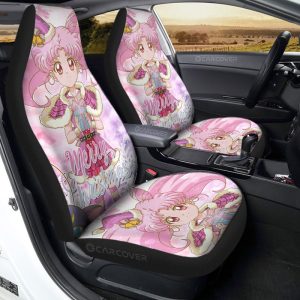 Sailor Chibi Moon Merry Christmas Car Seat Covers Custom Anime Sailor Moon Car Accessories