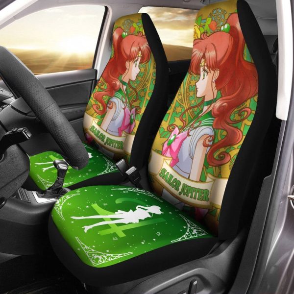 Sailor Jupiter Car Seat Covers Custom Sailor Moon Anime Car Accessories Anime Gifts