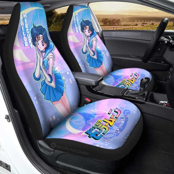 Sailor Mercury Car Seat Covers Custom For Car Decoration