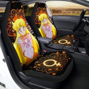 Sailor Venus Car Seat Covers Custom Anime Sailor Moon Car Interior Accessories