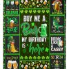 Saint Patrick Beer Birthday Blanket