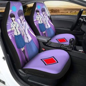 Saki Hanajima Car Seat Covers Custom Fruit Basket Anime Car Accessories