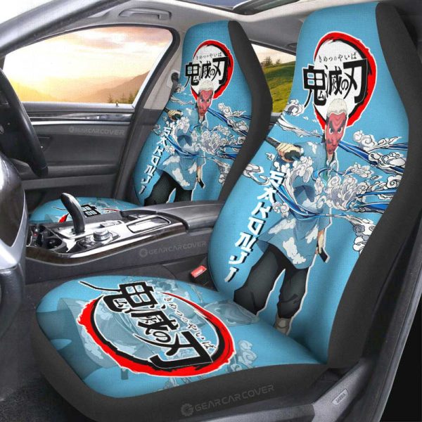 Sakonji Urokodaki Car Seat Covers Custom Demon Slayer Anime Car Accessories