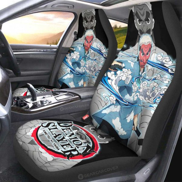 Sakonji Urokodaki Car Seat Covers Custom Demon Slayer Anime Car Accessories