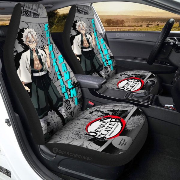 Sanemi Shinazugawa Car Seat Covers Custom Mix Mangas