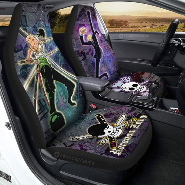 Sanji And Zoro Car Seat Covers Custom Car Accessories Manga Galaxy Style