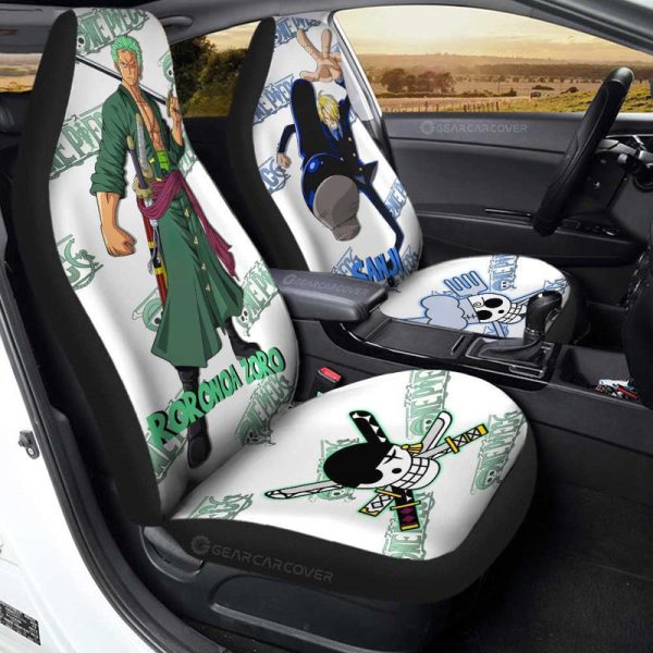 Sanji And Zoro Car Seat Covers Custom One Piece Anime