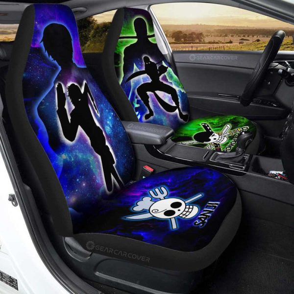 Sanji And Zoro Car Seat Covers Custom One Piece Anime Silhouette Style