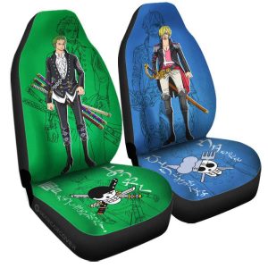 Sanji And Zoro Film Red Car Seat Covers Custom Car Accessories