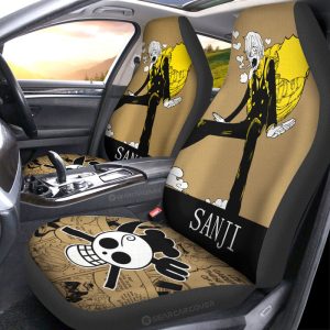 Sanji Car Seat Covers Custom One Piece Anime Car Accessories