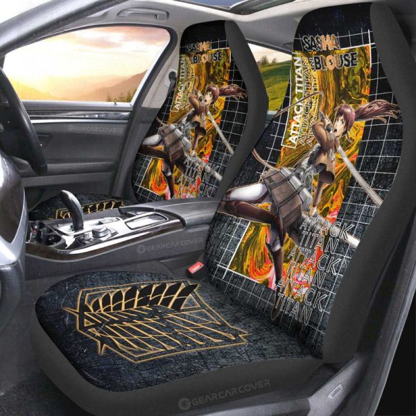 Sasha Blouse Car Seat Covers Custom Attack On Titan Car Accessories