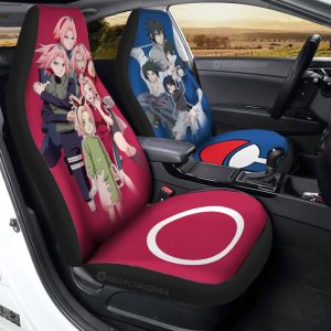 Sasuke And Sakura Car Seat Covers Custom Anime Car Accessories